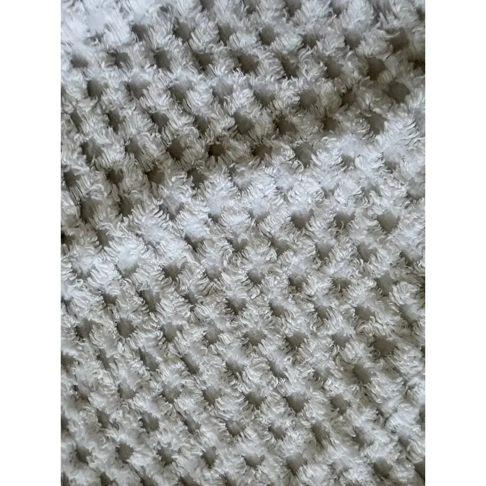 Vintage 100% Egyptian cotton chenille king size bedspread blanket cottagecore